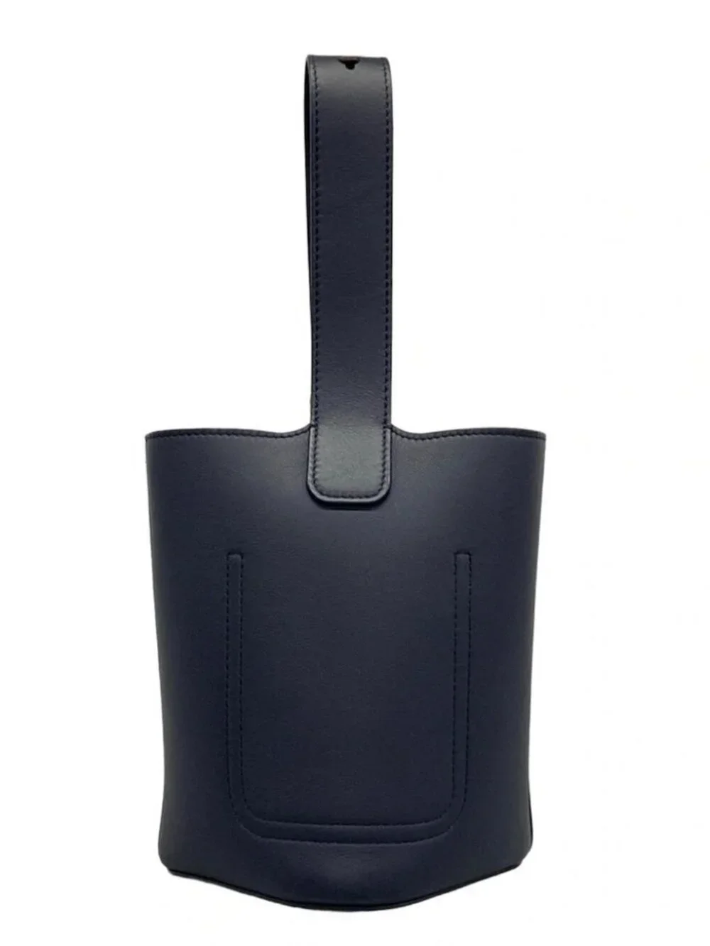 LOEWE Pebble Bucket Bag Mini AANBBBMX18 Dark Ink (Dark Navy) Nappa Calf Handbag